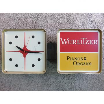 Custom Rare Original Vintage Wurlitzer Organ Guitar Store Dealer Light Sign Works Hammond Vox