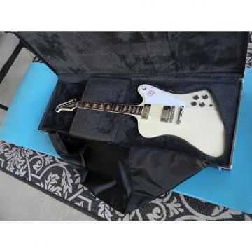 Custom 2005 Gibson Firebird V Reissue White Finish Has Yellowed Original Banjo Tuners &amp; Case Johnny Winter