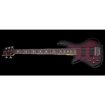 Custom Schecter Stiletto Extreme-5 Left-Handed Electric Bass Black Cherry