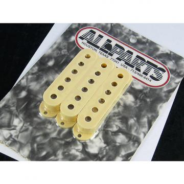 Custom Allparts Strat Pickup Covers Set of 3 Cream 2 1/16&quot; Spacing PC 0406-028
