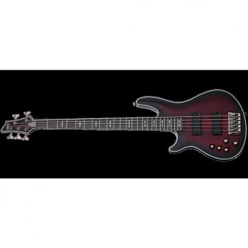 Custom Schecter Hellraiser Extreme-5 Left-Handed Electric Bass Crimson
