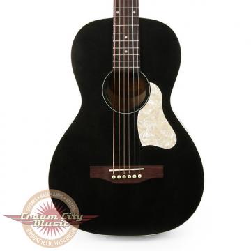 Custom Brand New Art &amp; Lutherie Roadhouse Parlor Acoustic Electric Guitar in Faded Black