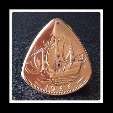 Custom Two Pack. British 1966 HalfPenny Guitar Plectrums. Save almost £3.00