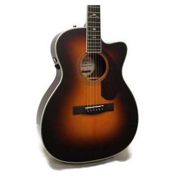 Custom Fender PM-3 Deluxe Paramount Series Triple-0 Acoustic-Electric Guitar w/ Case - Vintage Sunburst