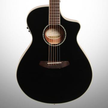Custom Breedlove Limited Edition Pursuit Concert Acoustic-Electric Guitar (with Gig Bag), Black