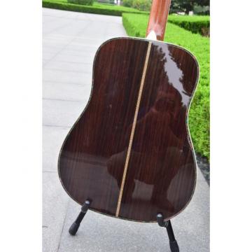Custom Shop Solid Spruce Top Ply Rosewood Back and Sides D45 Martin Amber Acoustic Guitar