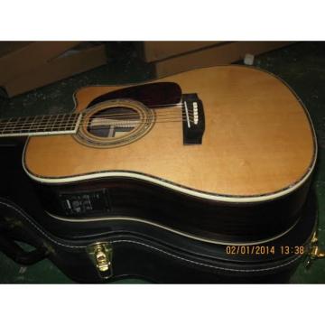 Custom Shop CMF Martin Natural Varnish Acoustic Guitar Sitka Solid Spruce Top With Ox Bone Nut &amp; Saddler