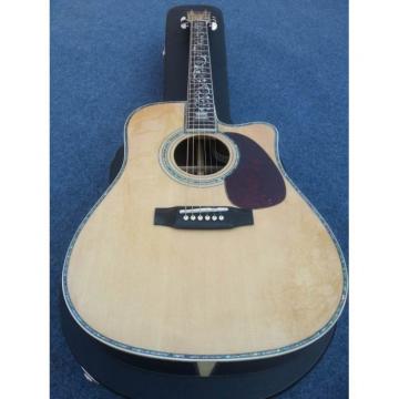 Custom Shop 1833 Martin D45 Natural Acoustic Guitar Cutaway Sitka Solid Spruce Top With Ox Bone Nut &amp; Saddler