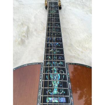Custom Amber Martin 45 Classical Acoustic Guitar Sitka Solid Spruce Top With Ox Bone Nut &amp; Saddler