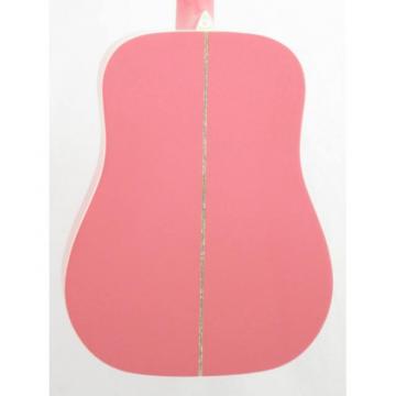 Oscar Schmidt OG1/P Smaller 3/4 Size Pretty Pink Acoustic Guitar
