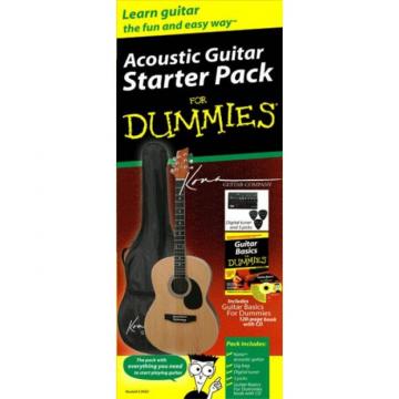 Kona K394D Acoustic Guitar Starter Pack For Dummies