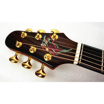 In Stock - All Solid Master Grade Double Top Acoustic Guitar Model Artist B Free Fiberglass Case
