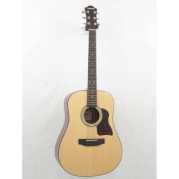 Hohner HW350 Dreadnought Acoustic Guitar With Hard Case Demo IC7