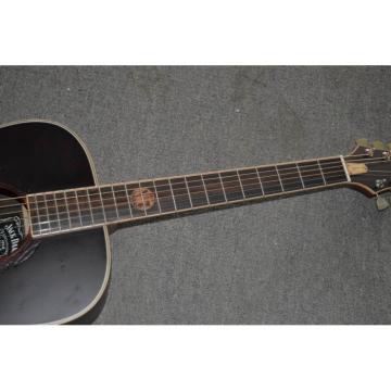Custom Shop Jack Daniels Dark Acoustic Guitar with Fishman EQ Keystone Machine Heads