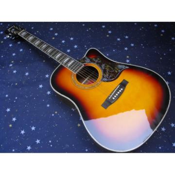 Custom Shop Hummingbird Dove Tobacco Cutaway Acoustic Guitar