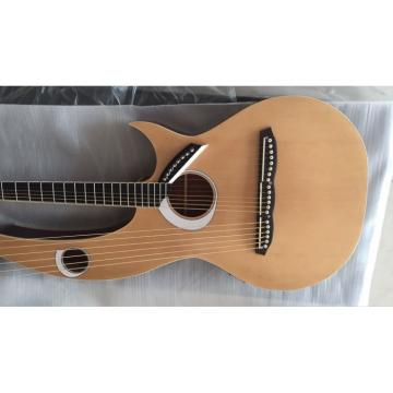 Custom 6 6 8 String Acoustic Electric Double Neck Harp Bass Guitar