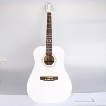 Beginner 41&quot; Folk Acoustic Wooden Guitar White