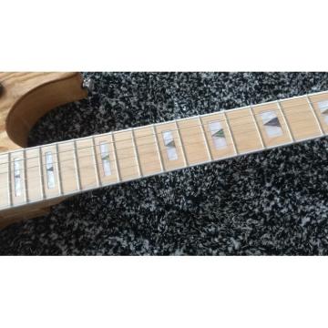Custom Ibanez JEM 7V Natural Double Neck Acoustic Electric 6 6 Strings Guitar