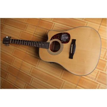 Custom Cutaway 41" Acoustic Guitar Solid Spruce Top With EQ