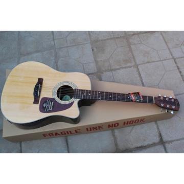 Custom Acoustic Electric Guitar Natural Finish CD280SCE