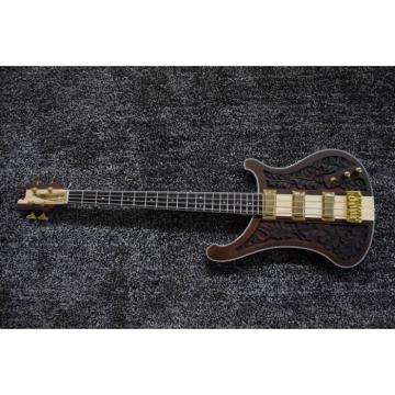 Project Lemmy Kilmister  Rickenbacker 4003 Matte Carved Natural Bass Back Strap Walnut Inspired Ash Body