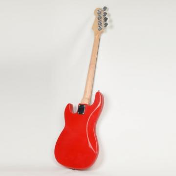 ISIN P-01 Electric Bass Guitar Red with Power Wire Tools