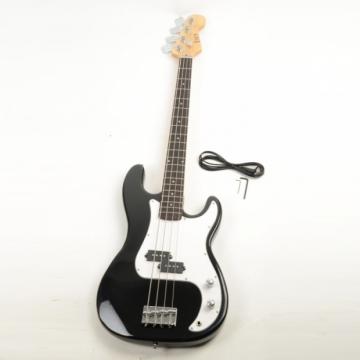 ISIN P-01 Electric Bass Guitar Black with Power Wire Tools