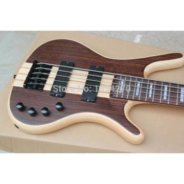 Custom Shop Warwick Corvette 5 Strings Brown Electric Bass