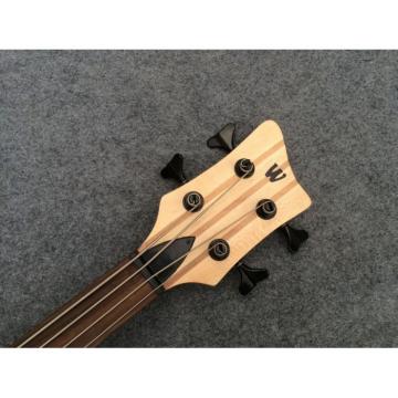 Custom Shop Warwick Corvette 4 Strings Brown Electric Bass Fretless No Inlays