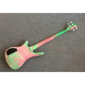 Custom Shop Warwick 4 Strings Marble Pink Green Bass