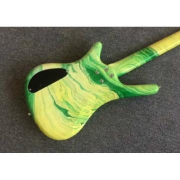 Custom Shop Warwick 4 Strings Green Yellow Bass