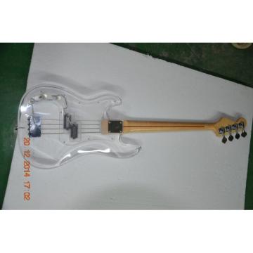 Custom Shop Transparent Acrylic 4 String P Bass Canadian Maple Neck