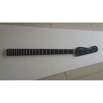 Custom Shop Silver Fender Logo Jaguar Bass Neck Black Ebony Fretboard