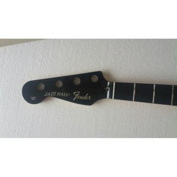 Custom Shop Silver Fender Logo Jaguar Bass Neck Black Ebony Fretboard