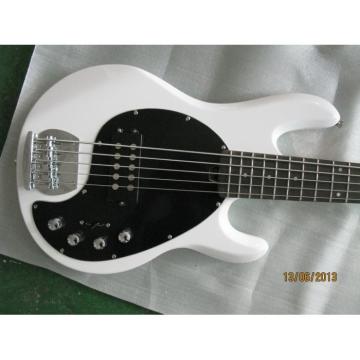 Custom Shop Passive Pickups White MusicMan 5 Strings Music Man S.U.B. Ray5 Bass