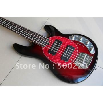 Custom Shop MusicMan Red 5 Strings Bass