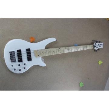 Custom Shop Ibanez GSRM20 Series White 5 String Bass