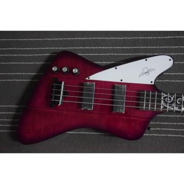 Custom Shop Firebird Pink Maple Top Left Handed 4 String Bass
