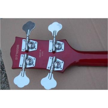 Custom Shop Cherry Red Midtown Standard 4 String Semi Hollow Bass