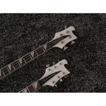 Custom Shop 4080 Double Neck Geddy Lee White 4 String Bass 6/12 String Guitar