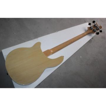 Custom Shop 4005 Rickenbacker Left Handed Naturalglo Semi Hollow Bass