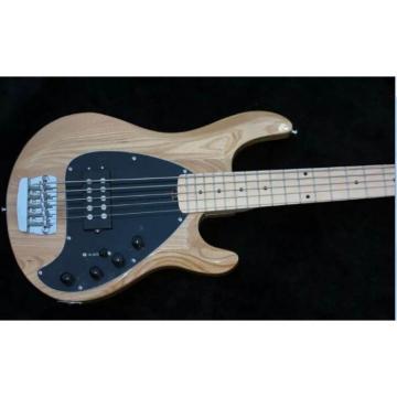 Custom Natural Gloss 5 String Music Man S.U.B. Ray5 Electric Bass Passive Pickups