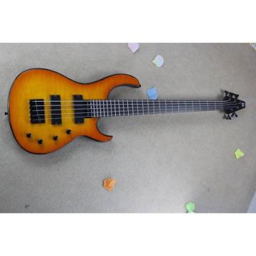 Custom Modulus Quantum 5 Quilted Maple Top 5 String Bass Sunburst