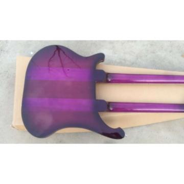 custom Double Neck Rickenbacker Purple 4 String Bass 12 String Guitar