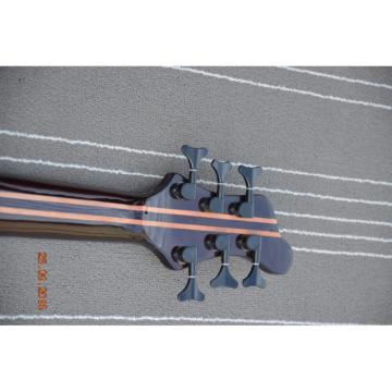 Custom Built Gray Flame Maple Top Patriot 6 String Bass