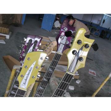 Custom 4003 Double Neck Rickenbacker Yellow Bass