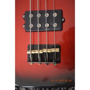 Custom 4 Strings Funk Unlimited Modulus Bass Black Red Mettalic Burst Finish