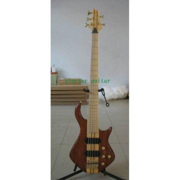 Custom Shop 5 Strings Natural Wood Neck Through Body Bass