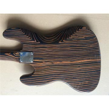 Custom Fender Zebra Wood Geddy Lee Jazz Bass 4 String