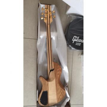 Custom Built Butterfly Fodera 5 Strings Bass Natural Finish Ebony Fingerboard Ramp